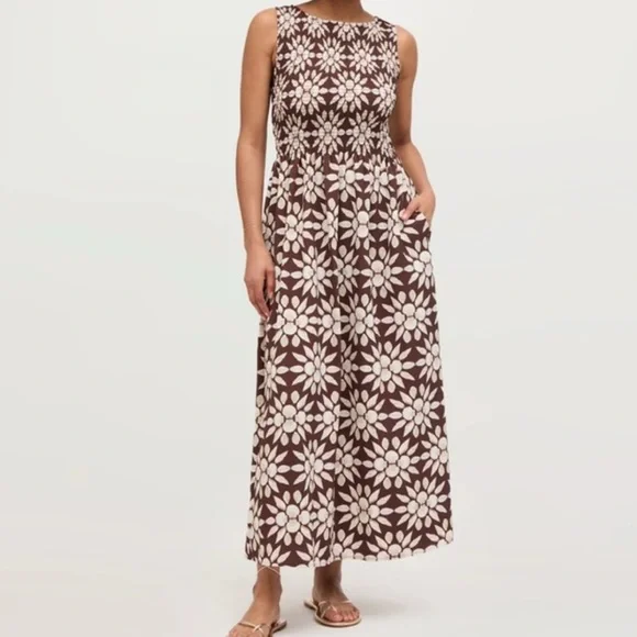 brown hill house dress The Fiona Dress in Chocolate Twill main image 1
